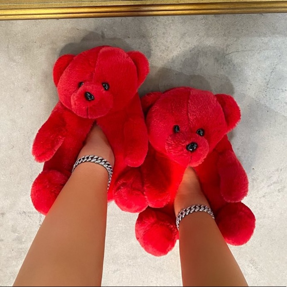Cuddle slippers red
